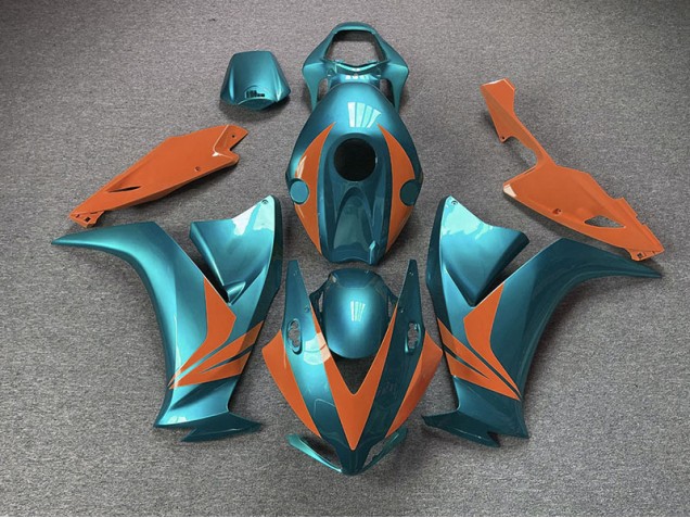 Online 2012-2016 Honda CBR1000RR Fairings - Gloss Cyan and Orange