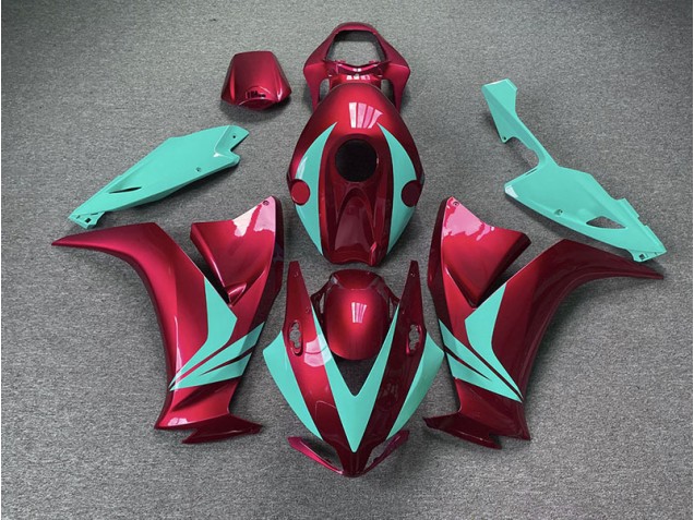 Online 2012-2016 Honda CBR1000RR Fairings - Gloss Red and Teal Online 2012-2016 Honda CBR1000RR Fairings - Gloss Red and Teal