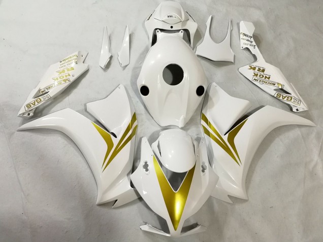 Online 2012-2016 Honda CBR1000RR Fairings - White and Gold Online 2012-2016 Honda CBR1000RR Fairings - White and Gold
