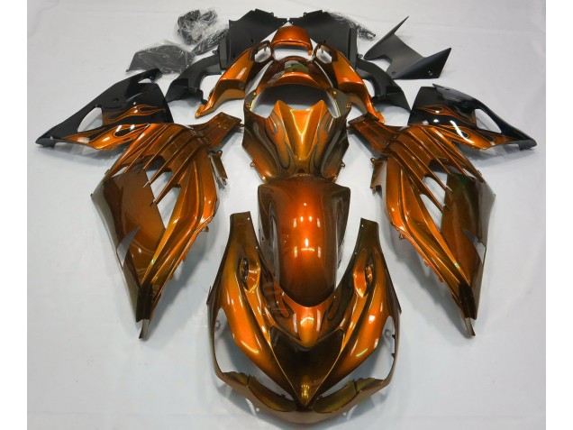 Online 2012-2019 Kawasaki ZX14R Fairings - Burnt Orange Gloss