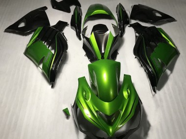 Online 2012-2019 Kawasaki ZX14R Fairings - Gloss Green and Black