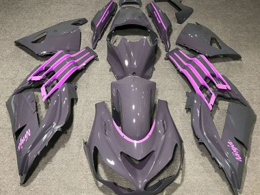 Online 2012-2019 Kawasaki ZX14R Fairings - Nardo Gray & Pink
