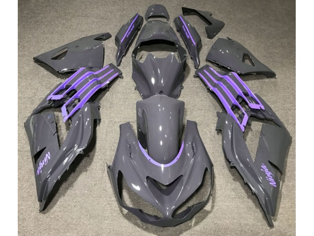 Online 2012-2019 Kawasaki ZX14R Fairings - Nardo Gray & Purple