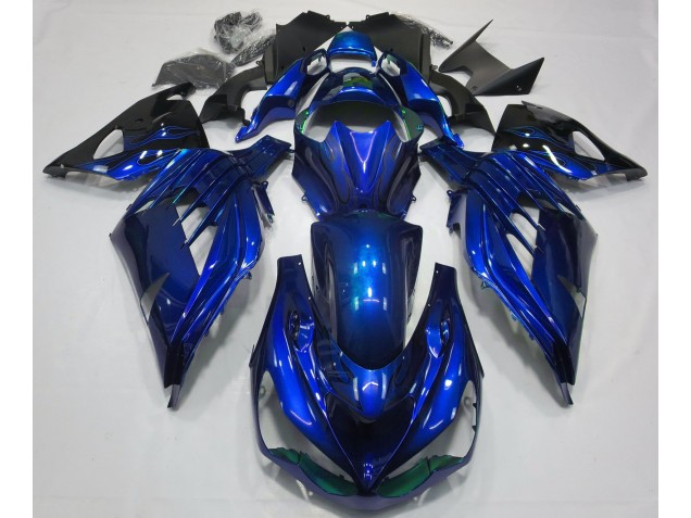 Online 2012-2019 Kawasaki ZX14R Fairings - Ocean Blue Gloss Online 2012-2019 Kawasaki ZX14R Fairings - Ocean Blue Gloss