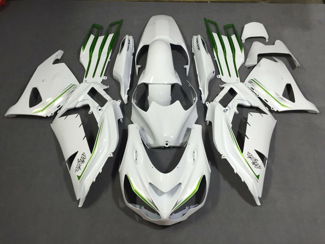 Online 2012-2019 Kawasaki ZX14R Fairings - Pearl White Custom Online 2012-2019 Kawasaki ZX14R Fairings - Pearl White Custom