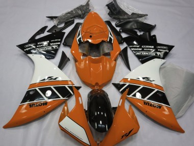 Online 2013-2014 Yamaha R1 Fairings - Gloss Orange White and Black