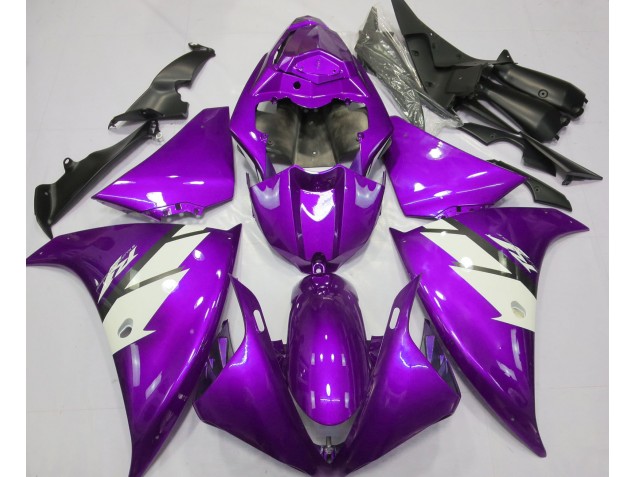 Online 2013-2014 Yamaha R1 Fairings - Gloss Purple & White Online 2013-2014 Yamaha R1 Fairings - Gloss Purple & White