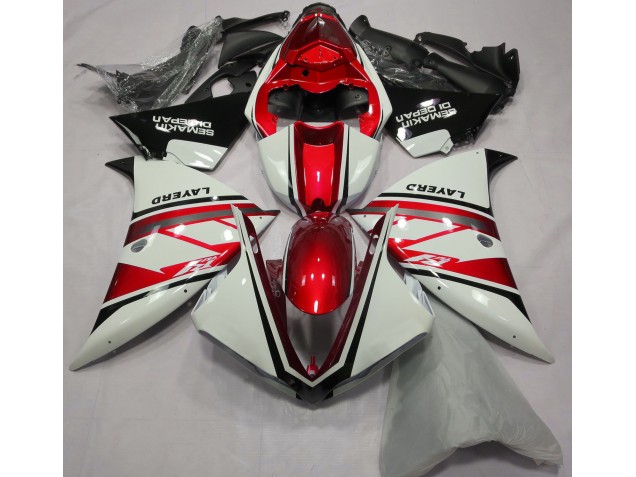 Online 2013-2014 Yamaha R1 Fairings - Gloss White and Red Online 2013-2014 Yamaha R1 Fairings - Gloss White and Red