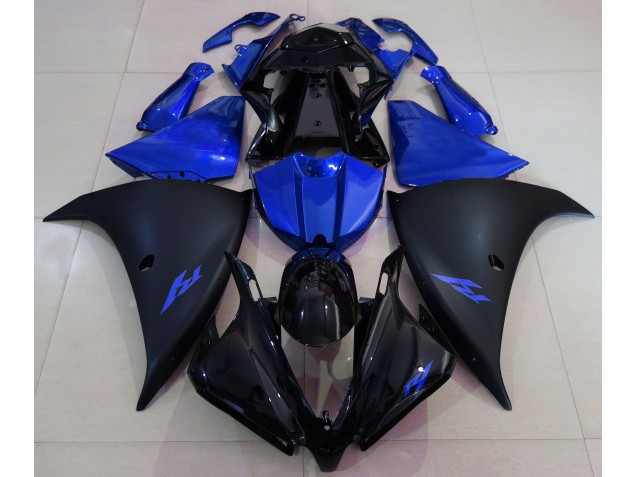 Online 2013-2014 Yamaha R1 Fairings - Matte Black and Blue Online 2013-2014 Yamaha R1 Fairings - Matte Black and Blue