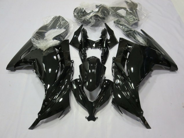 Online 2013-2018 Kawasaki Ninja 300 Fairings - Black Gloss Online 2013-2018 Kawasaki Ninja 300 Fairings - Black Gloss