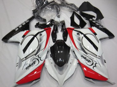 Online 2013-2018 Kawasaki Ninja 300 Fairings - Red and White