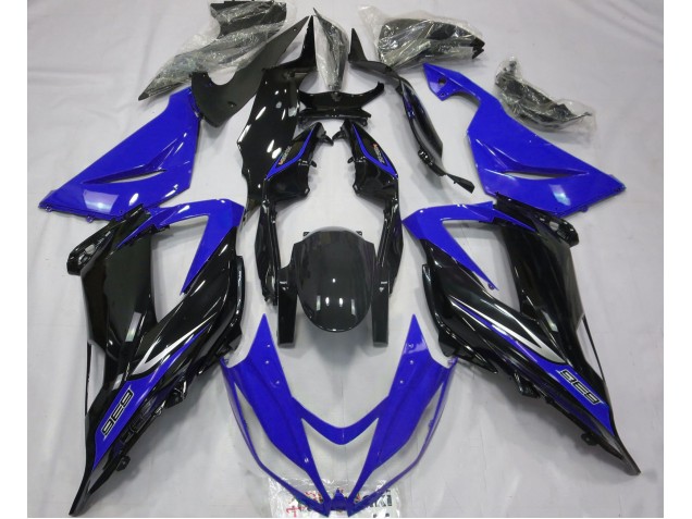 Online 2013-2018 Kawasaki ZX6R Fairings - Black and Blue Online 2013-2018 Kawasaki ZX6R Fairings - Black and Blue