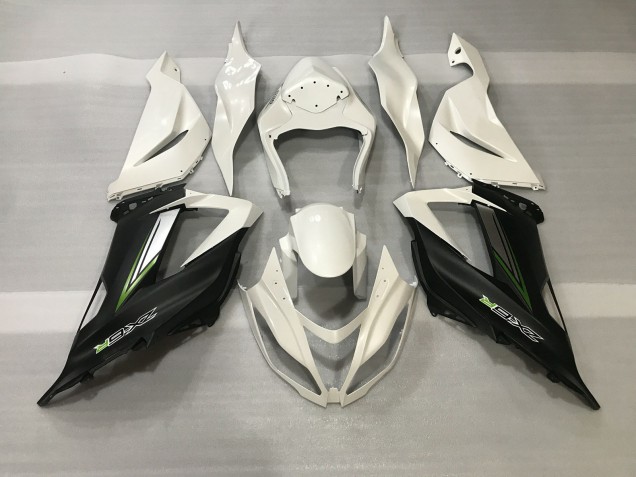 Online 2013-2018 Kawasaki ZX6R Fairings - Crystal White & Satin Black