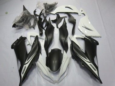 Online 2013-2018 Kawasaki ZX6R Fairings - Matte Black White