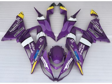 Online 2013-2018 Kawasaki ZX6R Fairings - Purple Logo Style