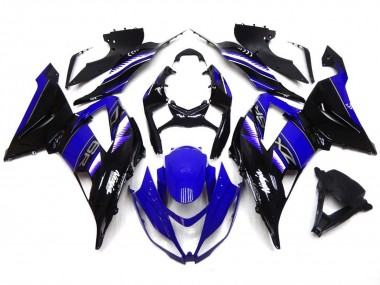 Online 2013-2018 Kawasaki ZX6R Fairings - Vibrant Deep Blue and Black
