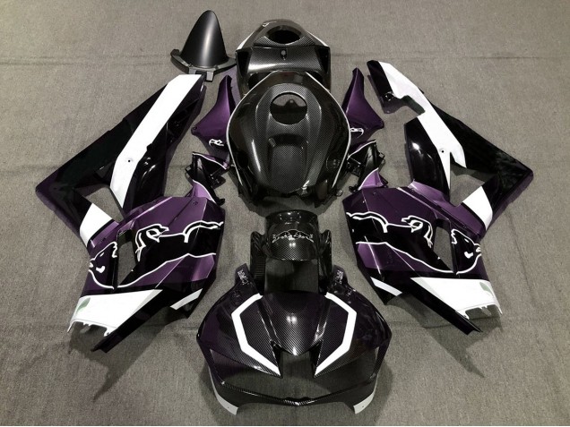 Online 2013-2020 Honda CBR600RR Fairings - Custom Purple Carbon Bull Online 2013-2020 Honda CBR600RR Fairings - Custom Purple Carbon Bull