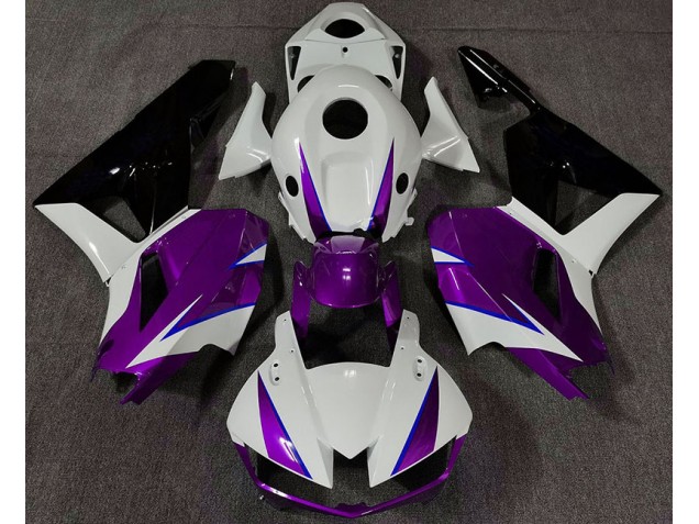 Online 2013-2020 Honda CBR600RR Fairings - Gloss Purple White and Blue Online 2013-2020 Honda CBR600RR Fairings - Gloss Purple White and Blue
