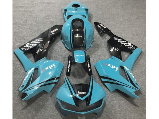 Online 2013-2020 Honda CBR600RR Fairings - Light Blue & Logos Online 2013-2020 Honda CBR600RR Fairings - Light Blue & Logos