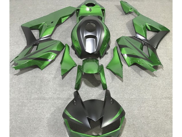 Online 2013-2020 Honda CBR600RR Fairings - Lizard Green and Matte Black