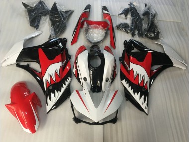 Online 2015-2018 Yamaha R3 Fairings - Red and White Shark