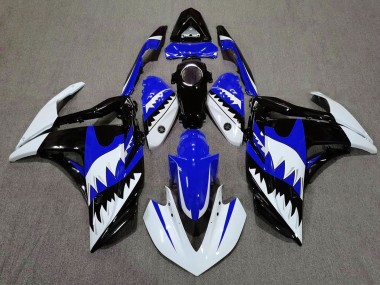 Online 2015-2018 Yamaha R3 Fairings - White Shark & Blue