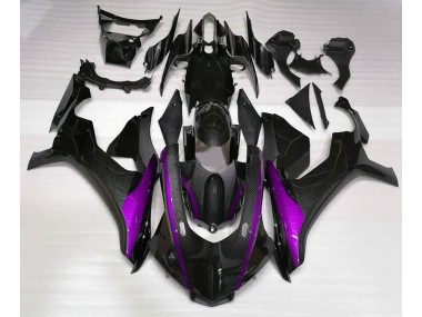 Online 2015-2019 Yamaha R1 Fairings - Carbon Fiber Style & Purple
