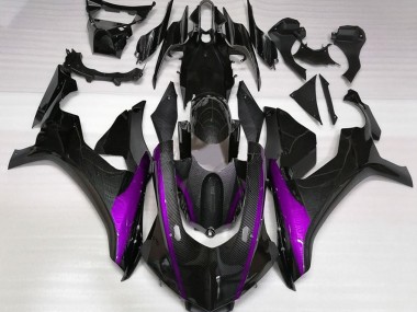 Online 2015-2019 Yamaha R1 Fairings - Carbon Fiber Style & Purple