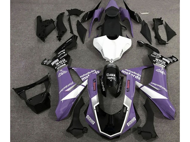 Online 2015-2019 Yamaha R1 Fairings - Gloss Purple Logo Style Online 2015-2019 Yamaha R1 Fairings - Gloss Purple Logo Style