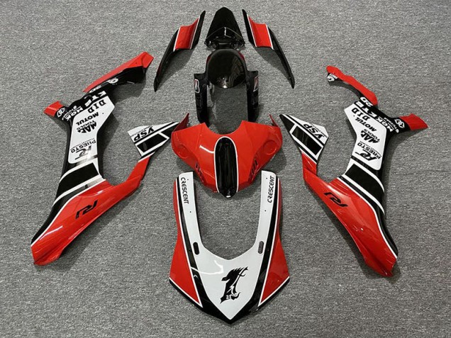 Online 2015-2019 Yamaha R1 Fairings - Gloss Red & White Online 2015-2019 Yamaha R1 Fairings - Gloss Red & White