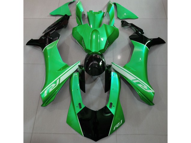 Online 2015-2019 Yamaha R1 Fairings - Lizard Green and Black Online 2015-2019 Yamaha R1 Fairings - Lizard Green and Black