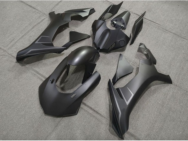 Online 2015-2019 Yamaha R1 Fairings - Matte Black Custom Logos Online 2015-2019 Yamaha R1 Fairings - Matte Black Custom Logos