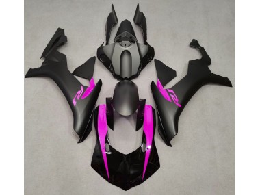 Online 2015-2019 Yamaha R1 Fairings - Matte Black & Pink