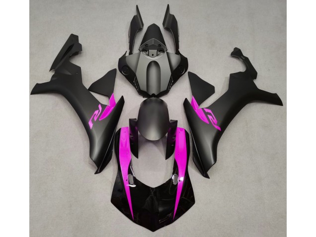 Online 2015-2019 Yamaha R1 Fairings - Matte Black & Pink