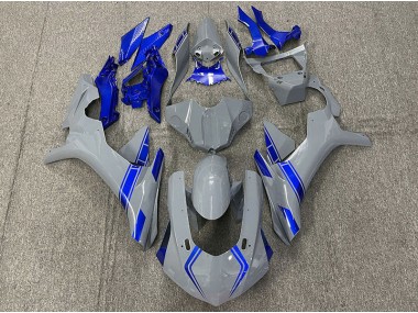 Online 2015-2019 Yamaha R1 Fairings - Nardo Gray & Blue Accents