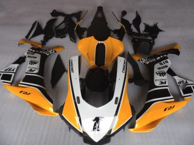 Online 2015-2019 Yamaha R1 Fairings - Orange and White