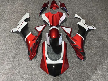 Online 2015-2019 Yamaha R1 Fairings - Red & Carbon Fiber Accents