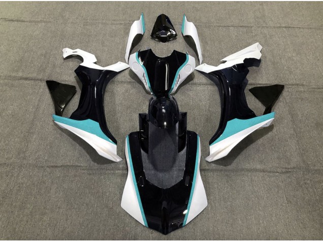 Online 2015-2019 Yamaha R1 Fairings - Sky Blue Black and White