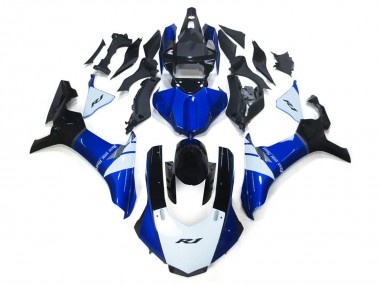 Online 2015-2019 Yamaha R1 Fairings - White and Blue