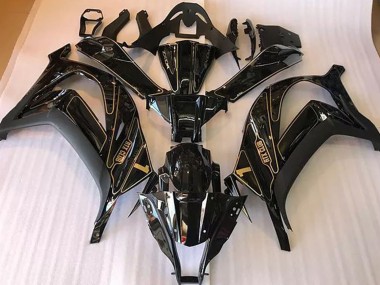 Online 2016-2019 Kawasaki ZX10R Fairings - Black and Gold