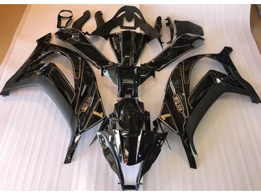 Online 2016-2019 Kawasaki ZX10R Fairings - Black and Gold