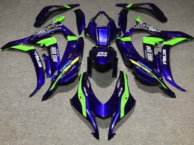 Online 2016-2019 Kawasaki ZX10R Fairings - Deep Blue Trickstar