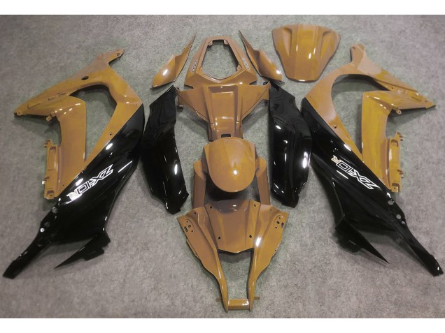 Online 2016-2019 Kawasaki ZX10R Fairings - Desert Tan and Black