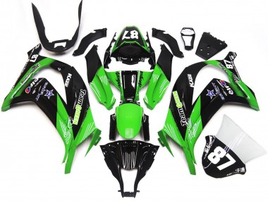 Online 2016-2019 Kawasaki ZX10R Fairings - Green and Black