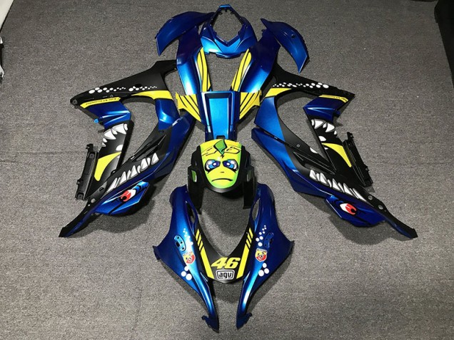 Online 2016-2019 Kawasaki ZX10R Fairings - Metallic Blue Shark Online 2016-2019 Kawasaki ZX10R Fairings - Metallic Blue Shark