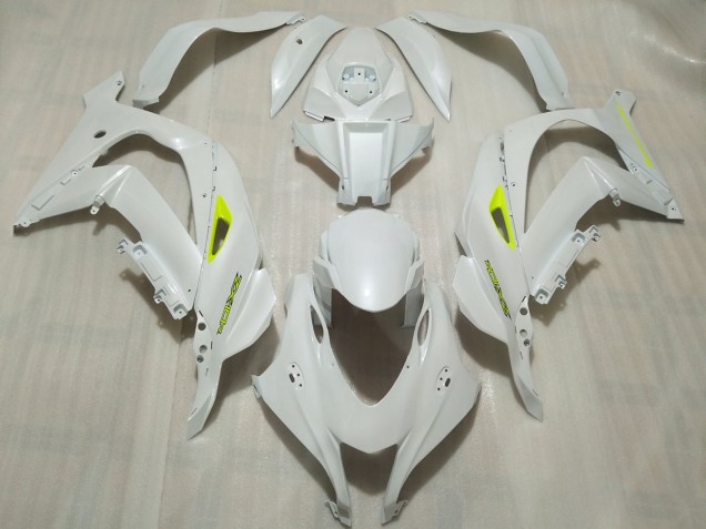 Online 2016-2019 Kawasaki ZX10R Fairings - Pearl White Online 2016-2019 Kawasaki ZX10R Fairings - Pearl White