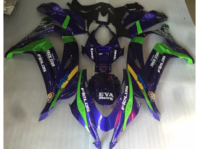 Online 2016-2019 Kawasaki ZX10R Fairings - Purple Green and Gloss