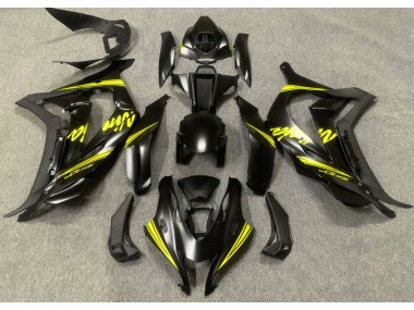 Online 2016-2019 Kawasaki ZX10R Fairings - Satin Black & Yellow