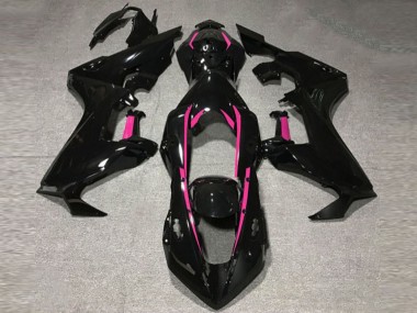 Online 2017-2019 Honda CBR1000RR Fairings - Gloss Black & Pink Lining