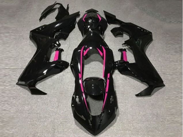 Online 2017-2019 Honda CBR1000RR Fairings - Gloss Black & Pink Lining Online 2017-2019 Honda CBR1000RR Fairings - Gloss Black & Pink Lining